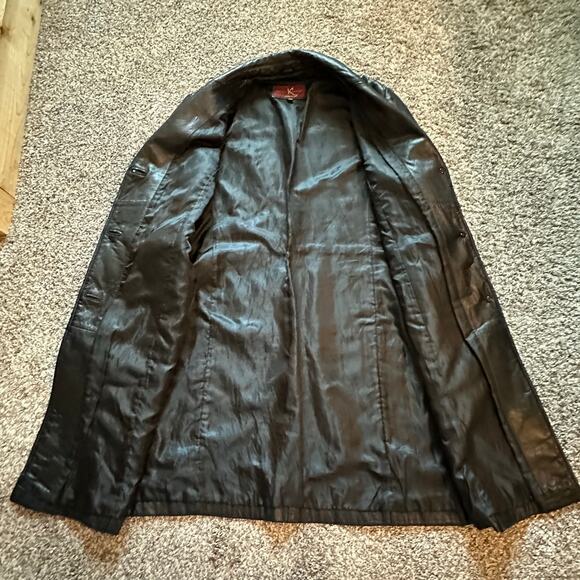 KATIANA COUTURE Genuine Leather Jacket Size XL Biker Indie Classic Hipster Chic - Picture 2 of 16